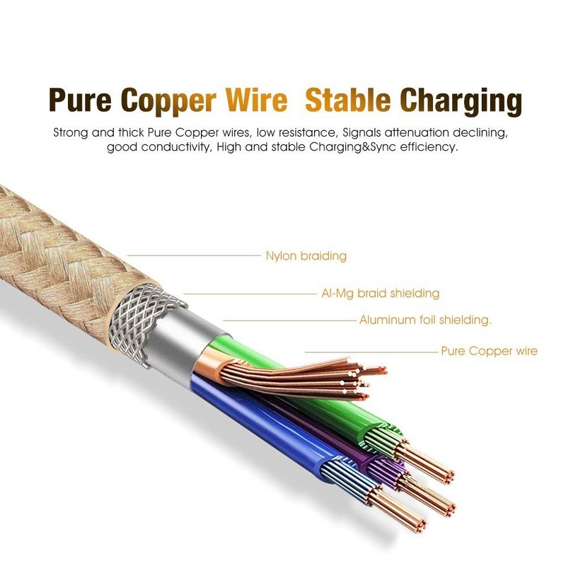3ft / 6ft Heavy Duty Charging Phone Cable Type C USB For Samsung iPhone Charger gallery