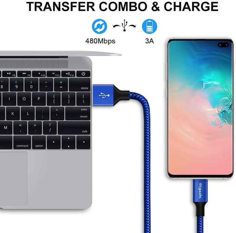 4Ft USB a to USB C Cable 3A Fast Charging, 2-Pack USB a to USB Type C Charger Co gallery