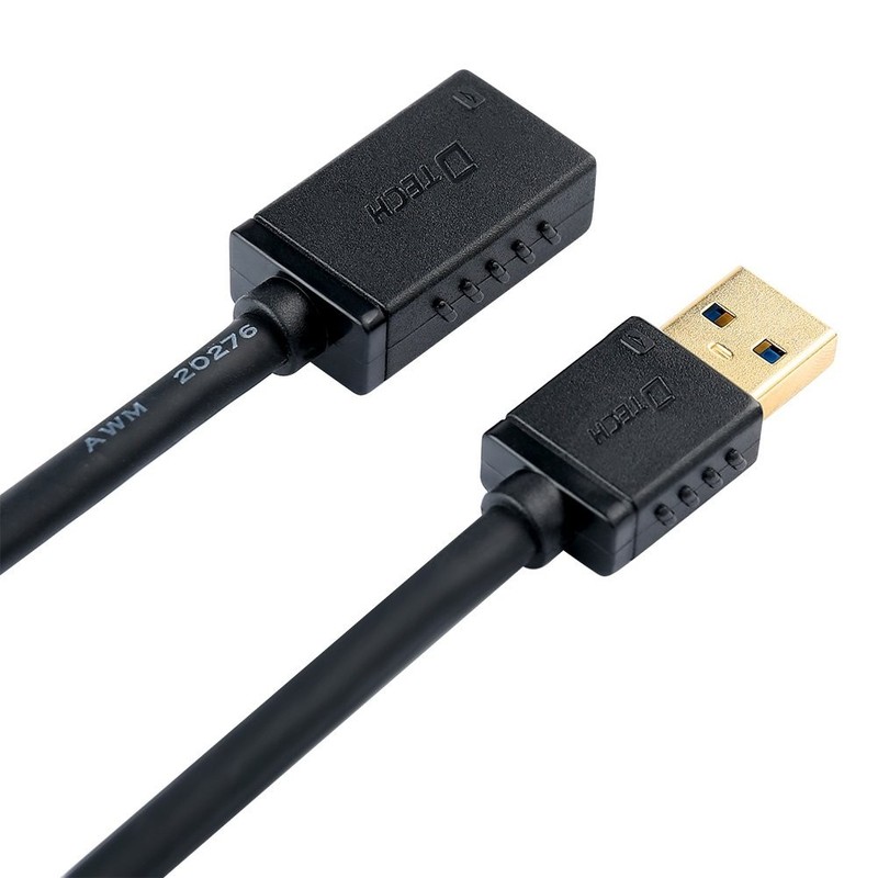 Gold Plated USB 3.0 Extension Cable 3 Feet Type A Male To Female Port Black gallery