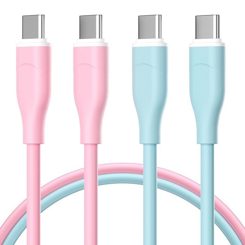 USB C to USB C Charger Cable [2-Pack 6ft] 60W Type C Charger Fast Charging