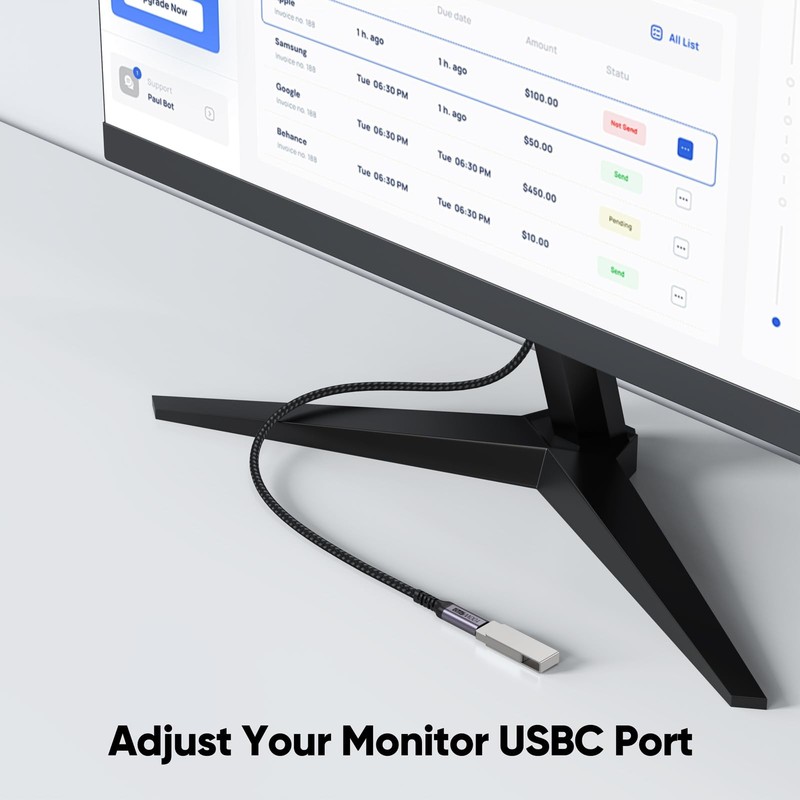 USB C Extension Cable 6ft 2 Pack, USB3.2 Gen2 Extender Male to Female Full Fu... gallery