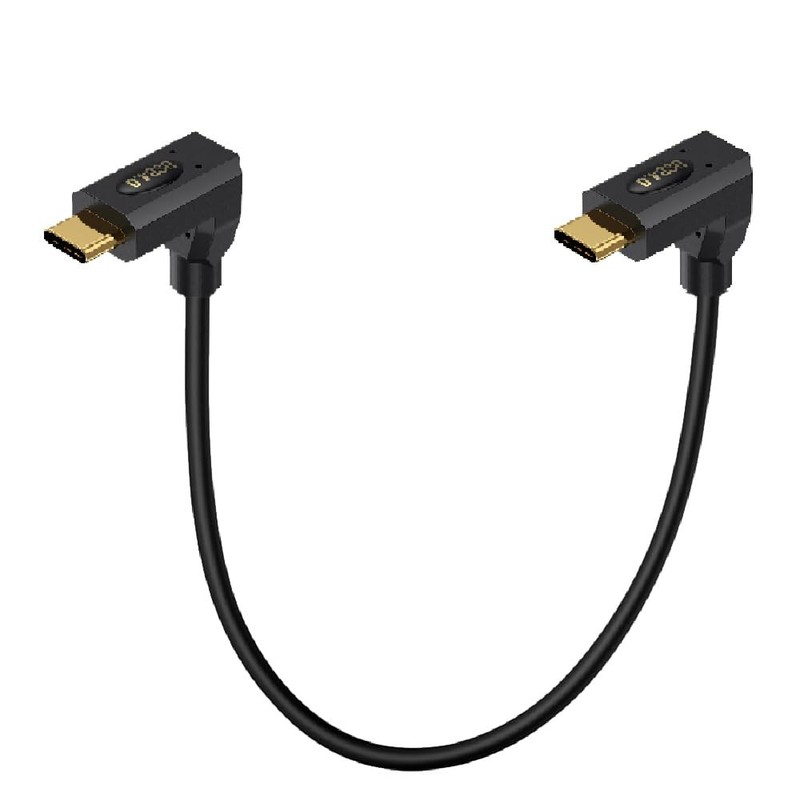 1 ft Angled USB 4.0 Type C Cable 40Gbps Data 240W PD 8K@60Hz Video