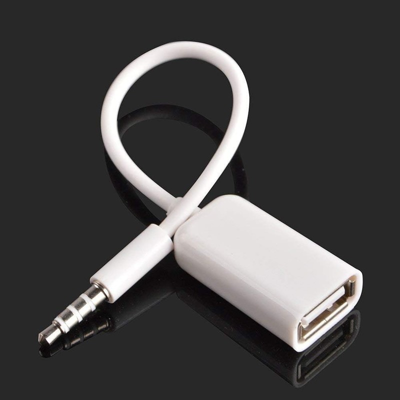 AUX to USB Adapter, 3.5mm Male Audio Jack to USB 2.0 Female Converter Cable, ... gallery