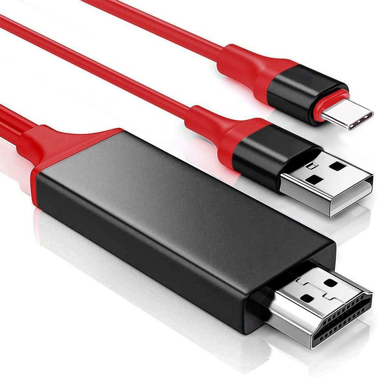 For Samsung S26 S25 S24 Ultra S23 S21 FE Type C to 4K HDMI HDTV TV Cable Adapter