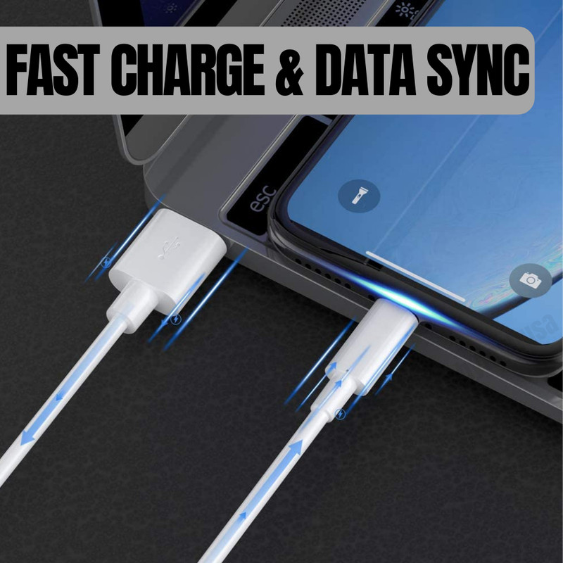 Wholesale Bulk USB Fast Charger Cable 3Ft 6Ft For iPhone 11 Pro XR 8 7 Plus Lot gallery
