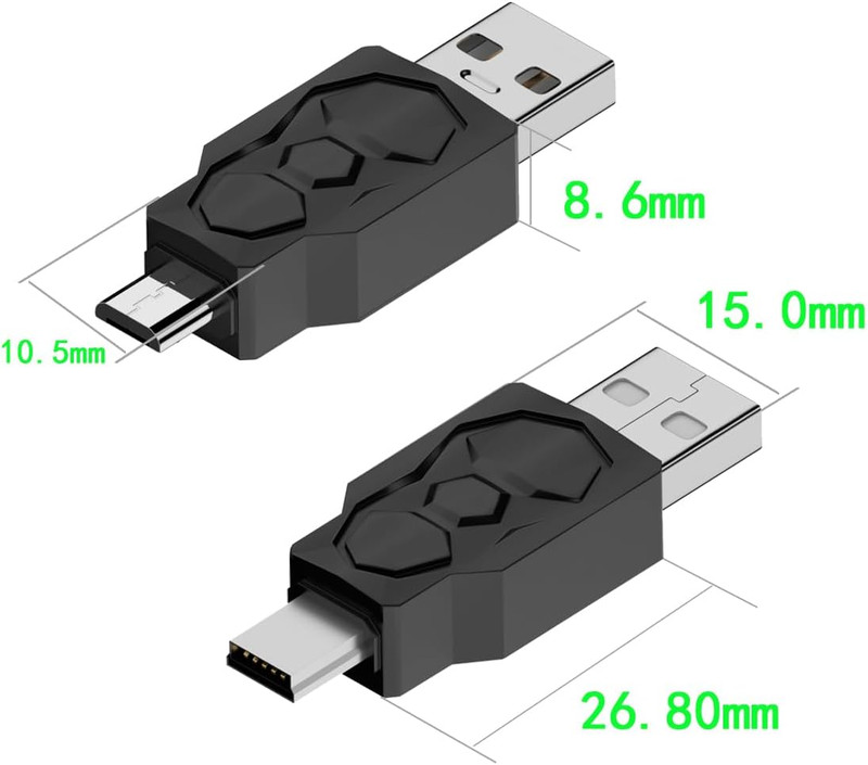 USB 2.0 Adapter Set Usb/Type C/Micro/Mini Male to Female Converter Connector 12 gallery
