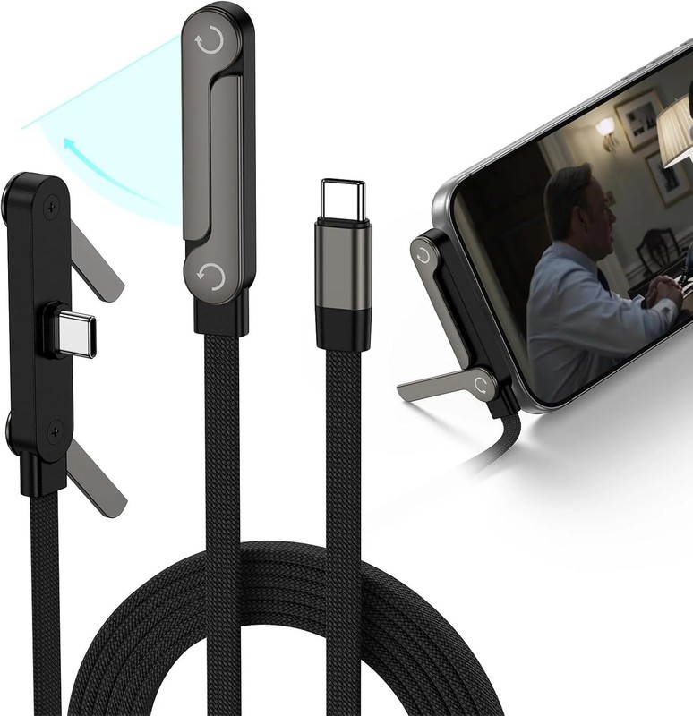 240W USB C to USB C Cable Fast Charging,5FT Invisible Type C Cable with Built-in