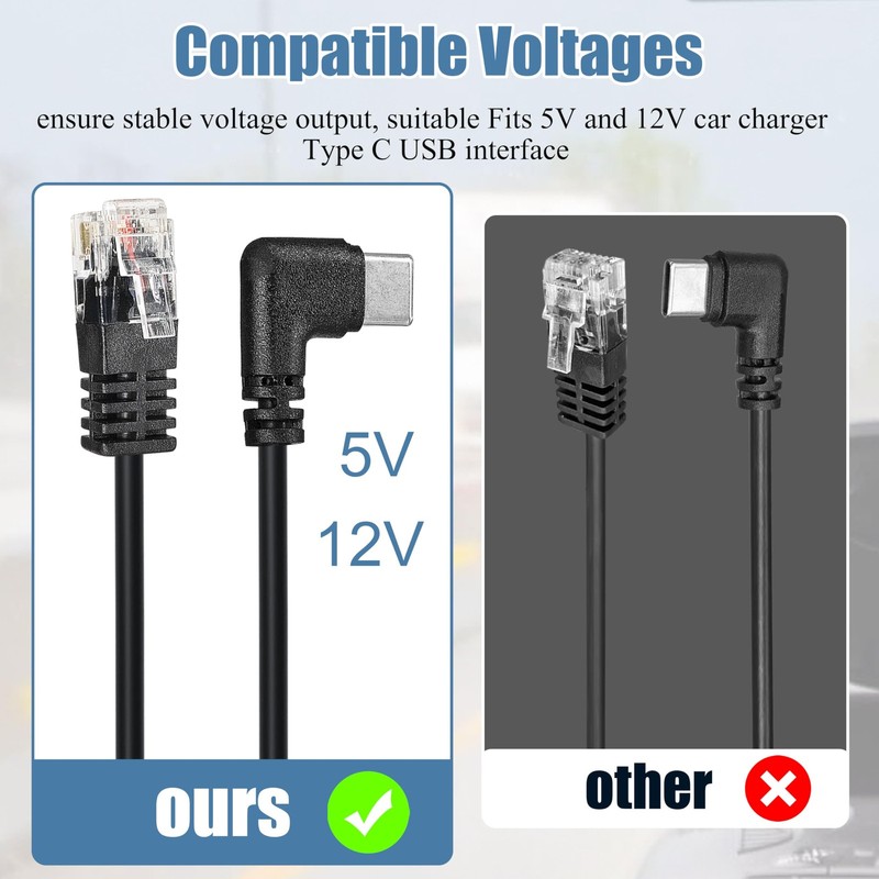 USB-C to RJ11 Radar Detector Power Cord Compatible with Escort MAX360 MAX 360... gallery