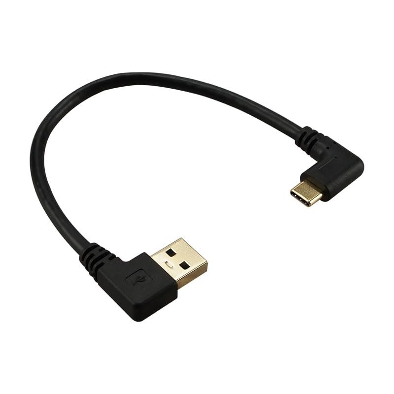 2 Pack 8 Inch 90 Degree USB C Extender Cable Type C Extension Cord Sync gallery
