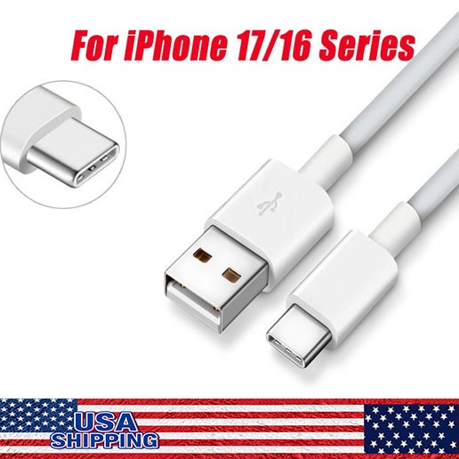 USB-A Cable Fast Charger For Iphone15/16 Pro Max Plus Type C Charging Cord lot