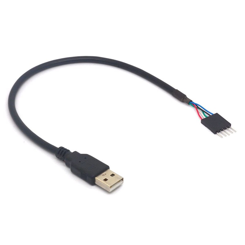 5 Pin Motherboard Header to USB A Cable, Dupont IDC 5-Pin Plug to USB 2.0 Ext... gallery