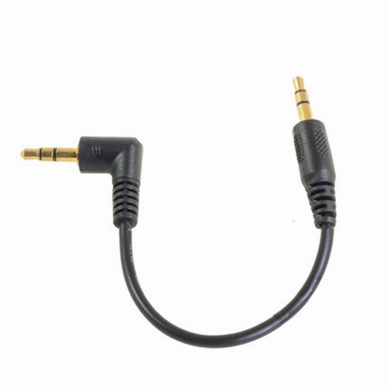 M16 3.5Mm AUX Stereo Audio Cable 90° Angled Car Mobile HiFi 30Cm