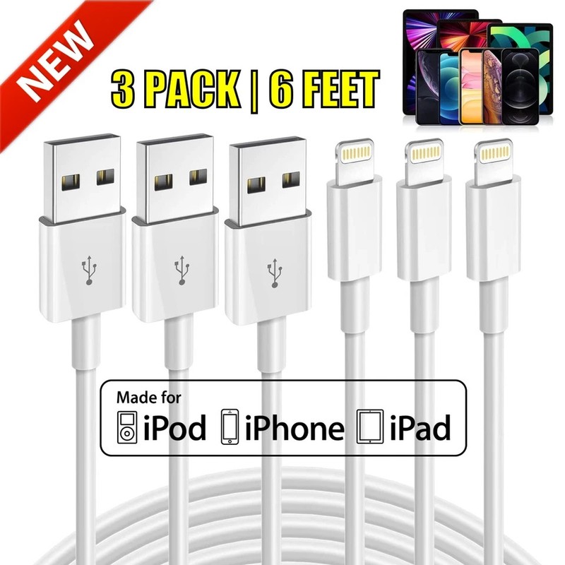 3x Original Carga Rapida Cargador De Cable Para iPhone 13 12 11 Pro Max XS XR 8