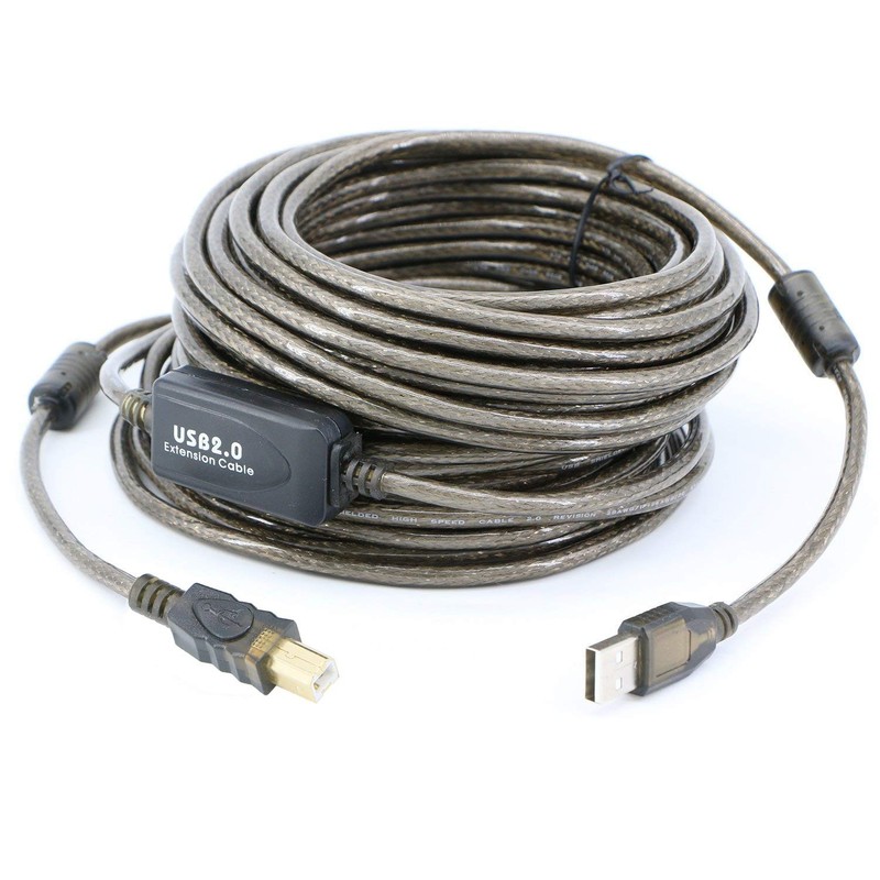 50 Ft USB 2.0 Cable A Male To B Male Printer Scanner Cord High Speed Data gallery