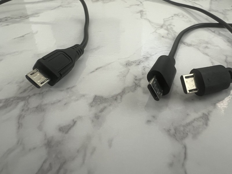 3-USB To Micro USB Cable 1 ft-19”-20”