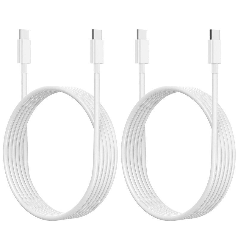 USB C to C Charging Cable, (60W 2Pack 3.3ft)Type C Fast Charger White
