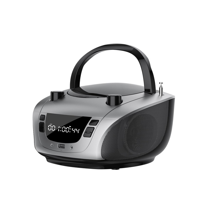 LONPOO Portable CD Boombox -FM & AM Radio, CD Player, Bluetooth, USB, MP3, AU…