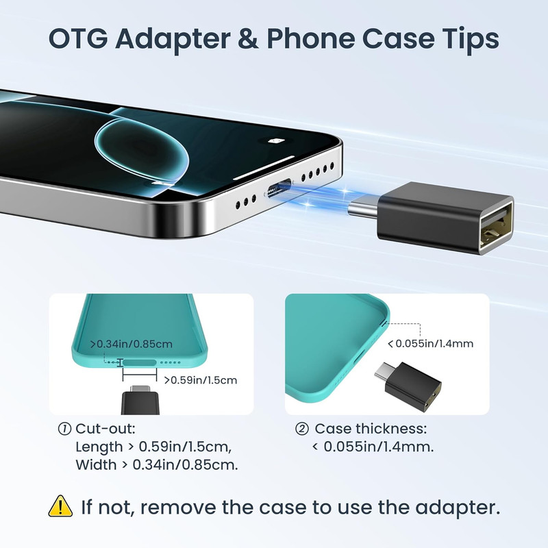 4Pack USB to USB C Adapter with Type C Male to 3.0 Female gallery