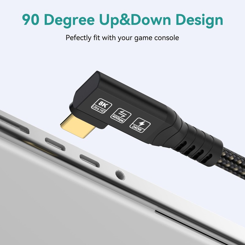 USB4 Cable, with Thunderbolt 4 Cable, 240W Charging, 40 Gbps Data, 8K @ 60Hz ... gallery