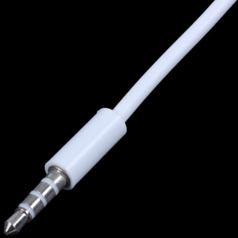 2X 3.5Mm Plug Audio Aux to Usb 2.0 Plug Adapter Charging Cable 1M White U8A2 gallery