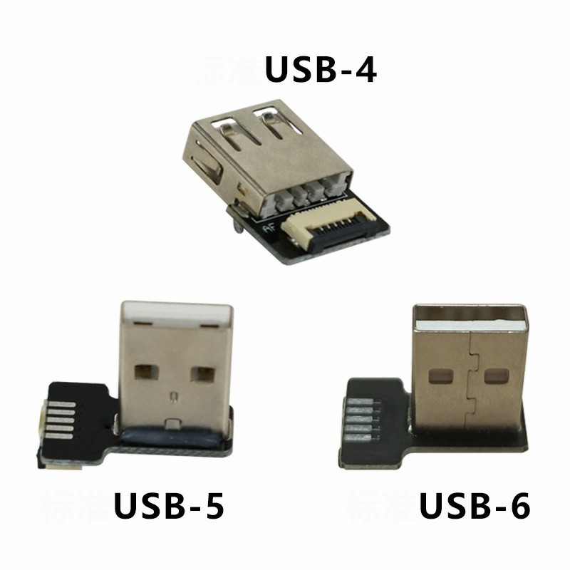 USB connector FFC Type C Extension Cable 90 Degree Adapter FPC Ribbon Flat Cable gallery