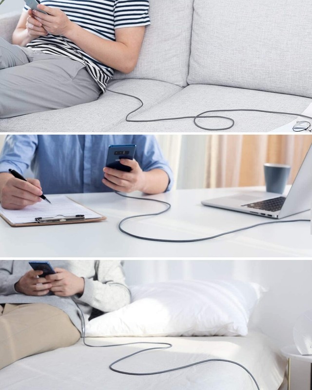 For iPhone 16/Pro/Max/Plus - PD Fast Charger Cord 6ft Long USB-C Cable Power gallery