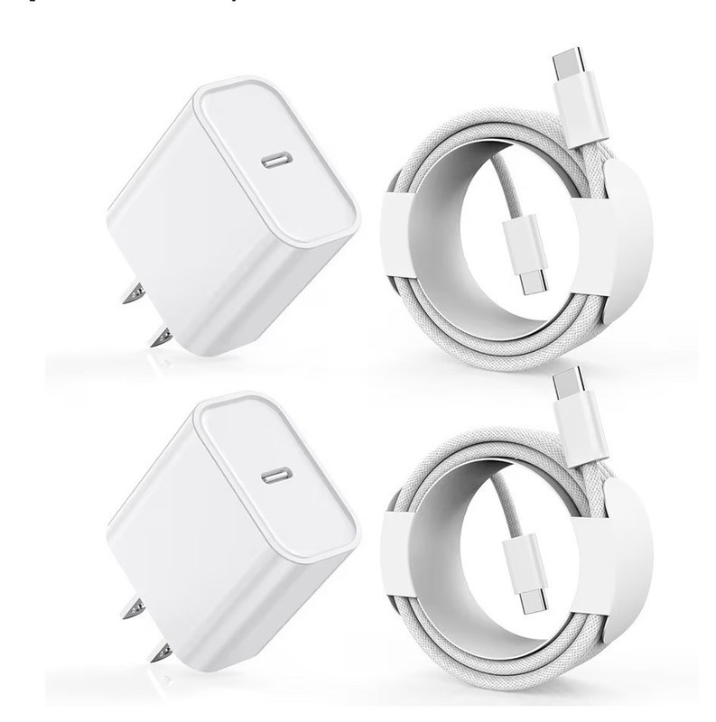 Carga para iPhone 16/15, carga rápida iPhone 16/15, paquete de 2 adaptadores