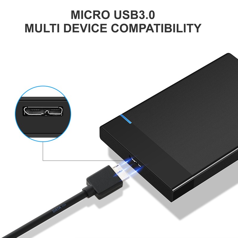 1-50 PCS USB 3.0 AM to Micro B Cable 7.87in PVC Cord for External Hard Drive lot gallery