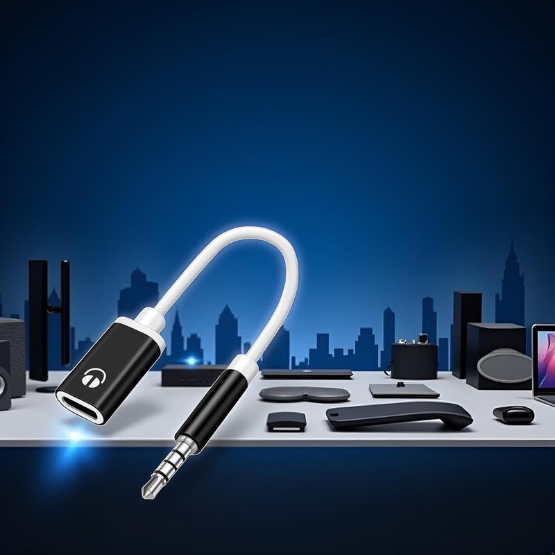 USB C to Aux Adapter - 3.5mm Male to Type-C Female Audio Cable for Versatile Use gallery