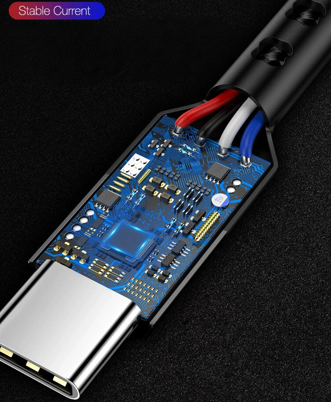 USB-C to PD 100W 5A Fast Charger Dual Type C Charging Data Sync USB Cable gallery