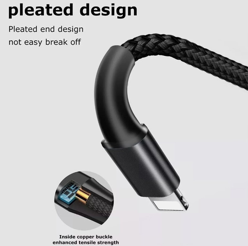 4 in 1 Multi USB Charging Cable Fast Charger Cord For iPhone Type C Micro USB gallery