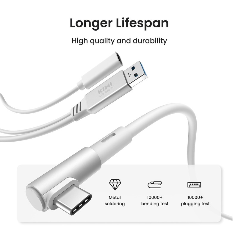 Link Cable USB 3.0 to USB C 16FT 5Gbps for Meta Quest 3S/3/2/Pro/Pico 4 gallery