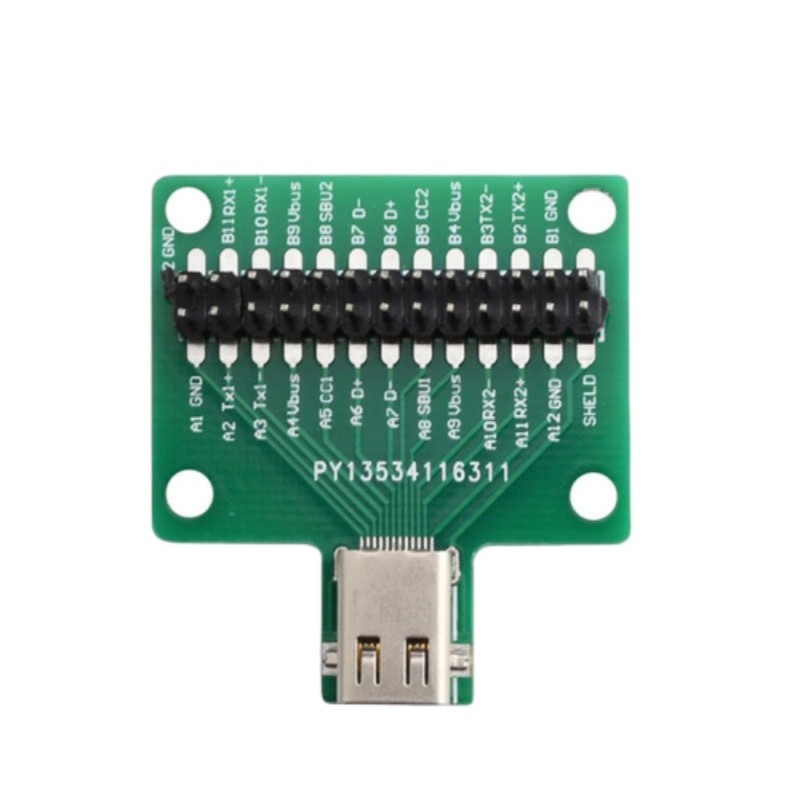 USB 3.1 Type-C Cable Test Board 24 Pin Female Plug Jack to DIP Adapter Connector