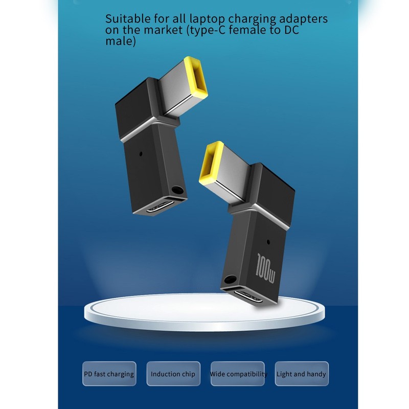 3X(100W USB Type C Female to Square PD Plug Converter USB-C Fast Charging7931 gallery