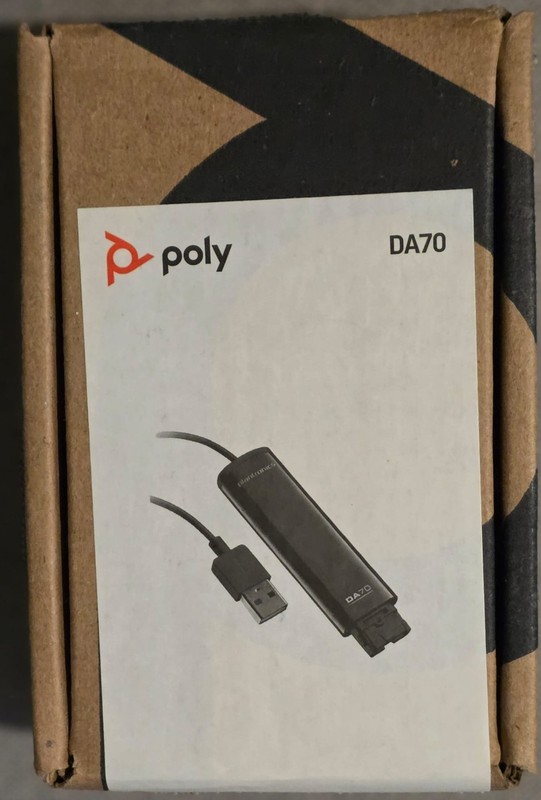 Plantronics DA70 USB Audio Processor 201851 01 – NEW IN BOX – QD to USB Adapter