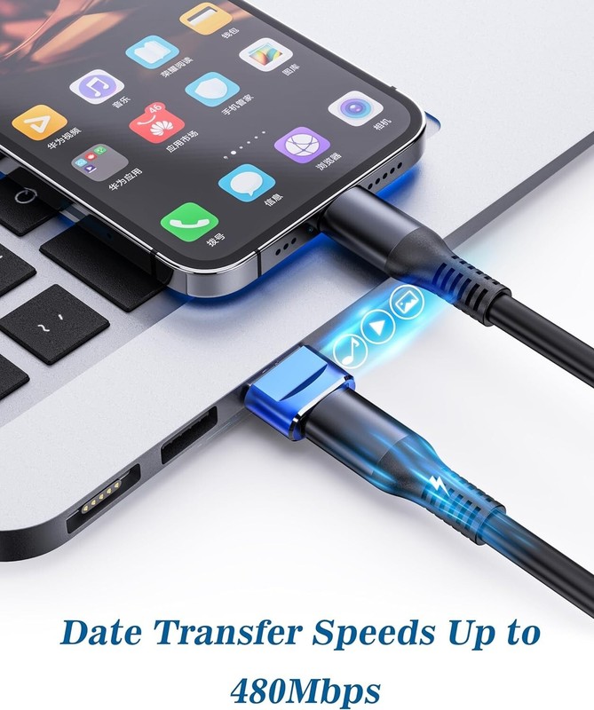 USB C Female to USB Male Adapter Type C to USB USB-C to A Converter- 4Pk, Blue gallery