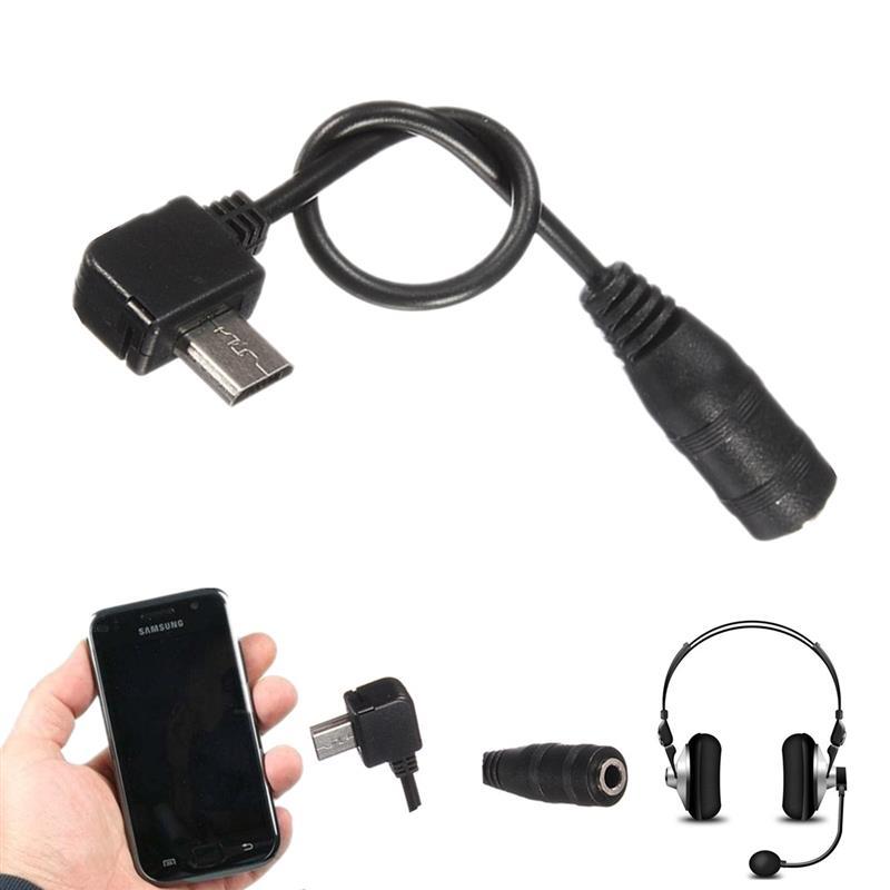 2x Micro USB Male to 3.5mm Female Headphone AUX Jack Audio Adapter Sync Cable AU gallery