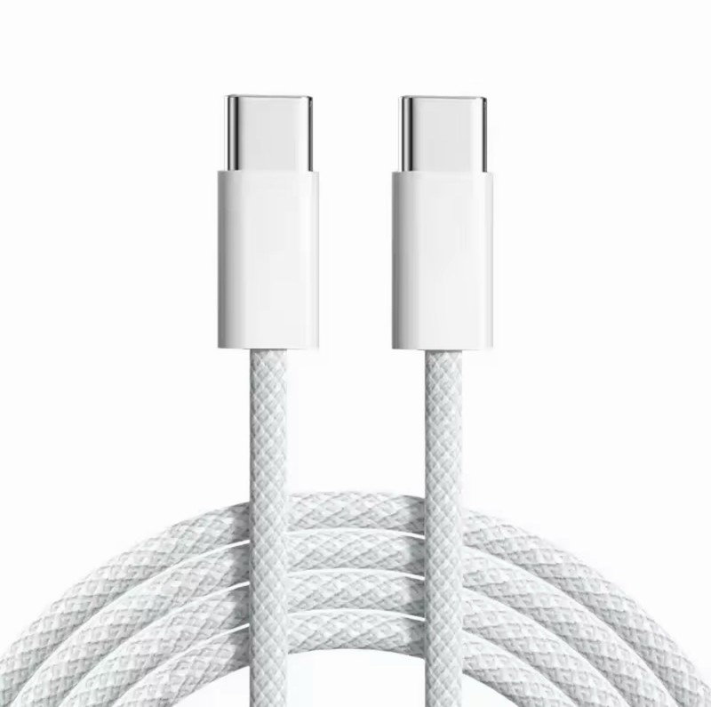 USB-C to USB-C 60W Woven Charger / Lightnng to USB cable For Apple gallery