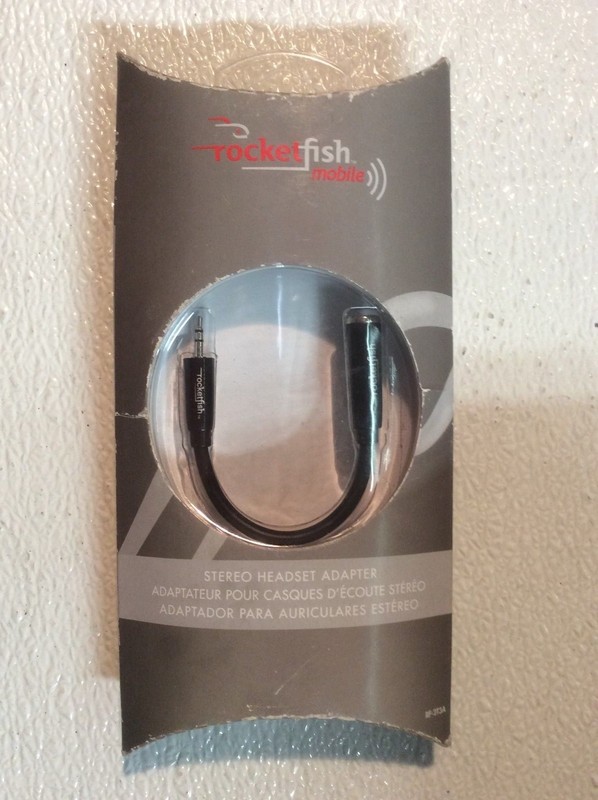 Rocketfish – Stereo Headset Adapter for Most Cell Phones – Black Model: RF-2T3A
