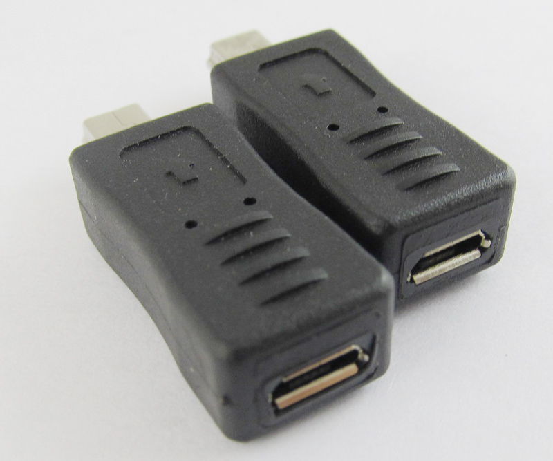 5pcs Mini 5pin USB Male Plug To Micro 5pin Female USB Adapter Connector gallery