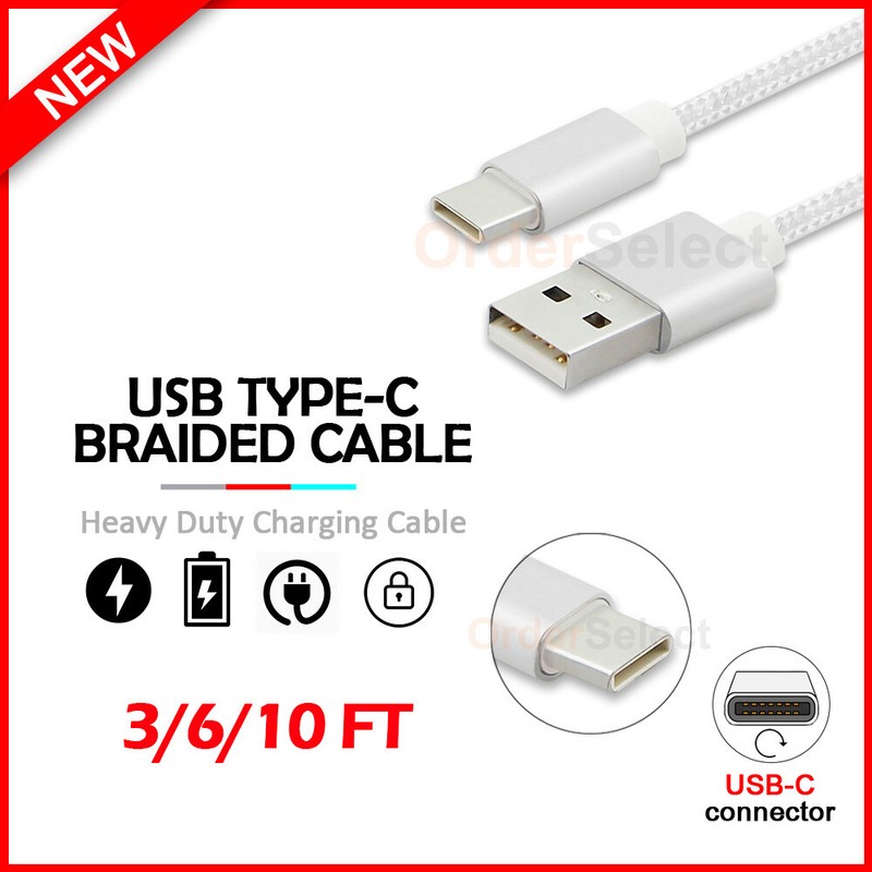 1-100 LOT USB Type-C Charger THICK Cord for Google Pixel 8/Pixel 8a/Pixel 8 Pro