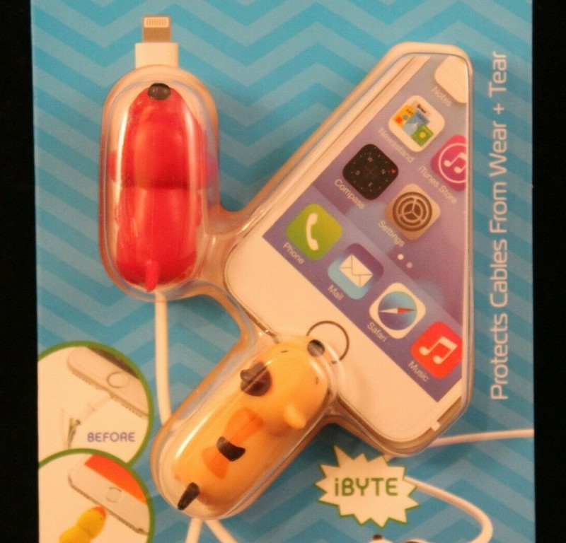 Tzumi - Bytes - Red Dog & Calico Cat - Protects Cables From Wear & Tear - 6075 gallery