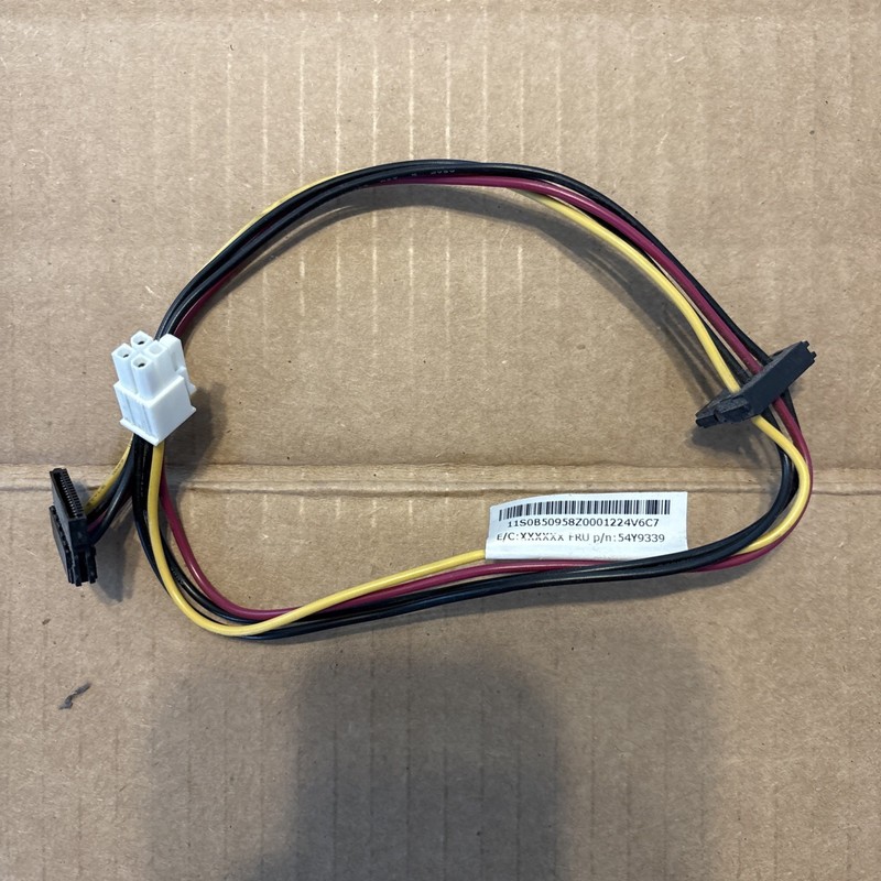 Lenovo Thinkcentre 54Y9339 Hard Disk Divided 4Pin to Dual SATA Power Cable PC gallery