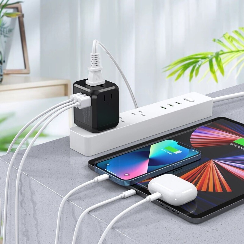 Choetech 30W GaN USB-C USB International Overseas Universal Travel Adapter Plug gallery