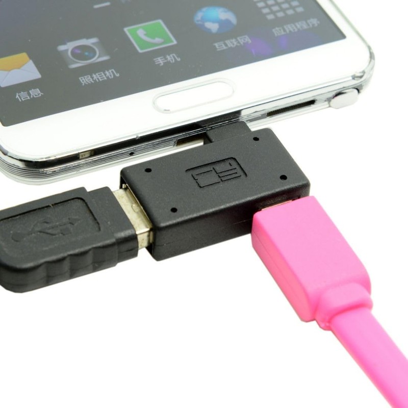 chenyang Micro USB OTG Power Adapter 2 in 1 Male to Right Angled gallery