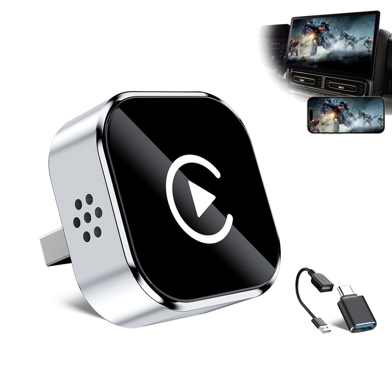 Wireless CarPlay Adapter4 in 1 Screen Mirror Link Car Adapter Android Auto Mu…