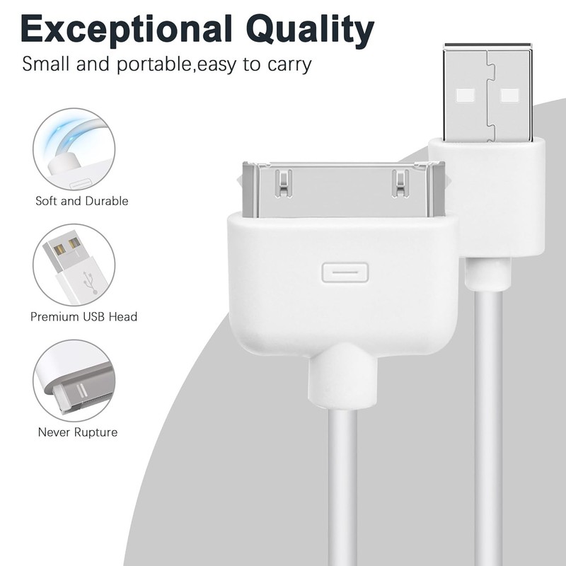 New USB Sync Data Cable Charger For Apple iPad 1 2 3 iPhone 4 Ipod Nano Iphone 5 gallery