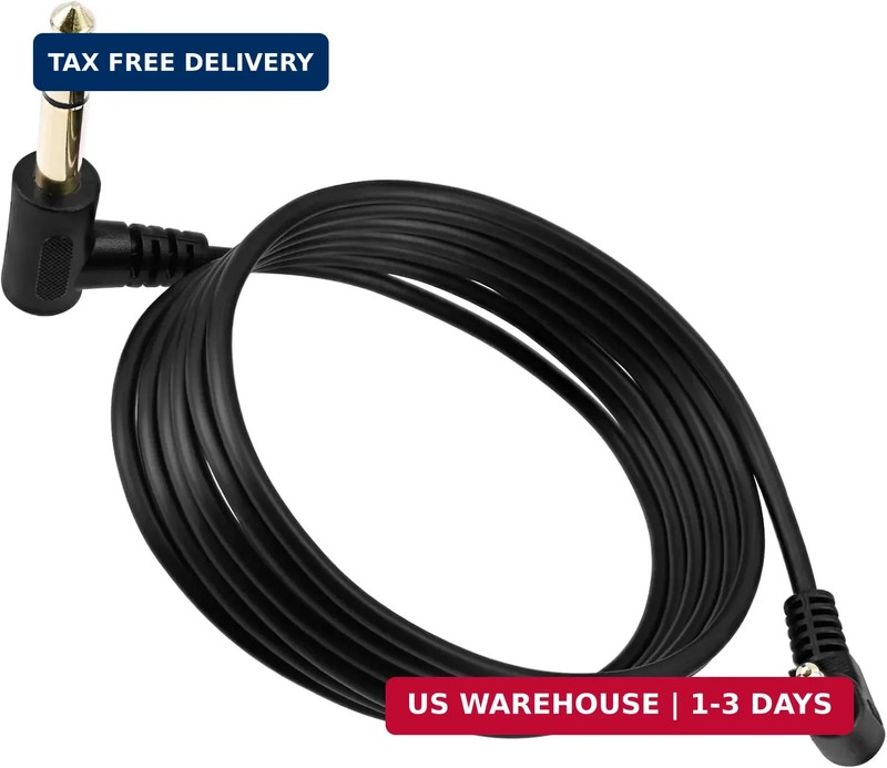 3.5mm to 1/4 Adapter Audio Cord, 6FT 1.8m 90 Degree Right-Angled 3.5mm (Mini) 1/ gallery