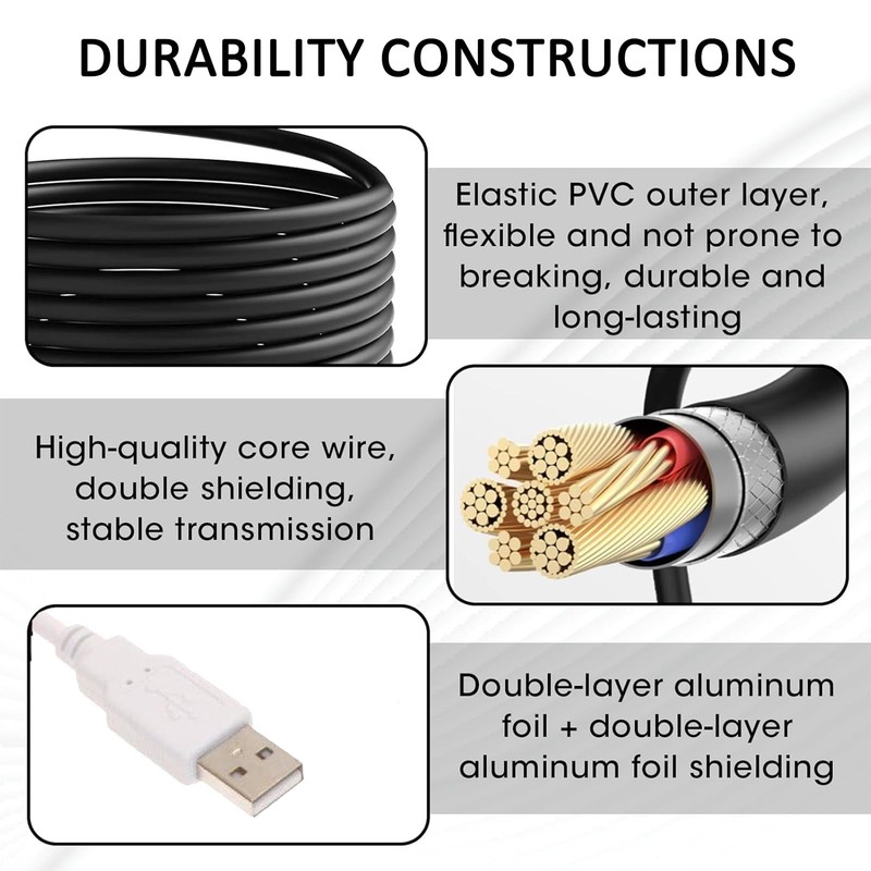 USB 2.0 Extension Cable - 2 Pack USB A to A Female Extension Cord 5ft/1.5M - ... gallery