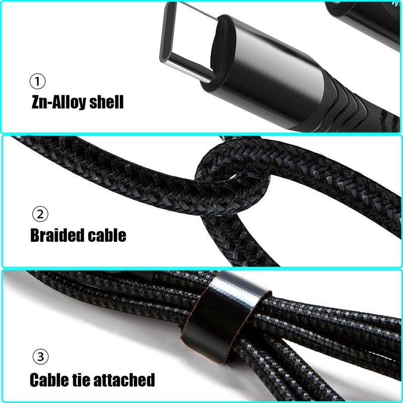 PD 100W USB C to USB C Cable Fast Charging Cord Type-C Charger with LED Display gallery